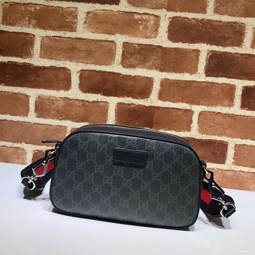 Black GG bag shoulder GUCCI 0817